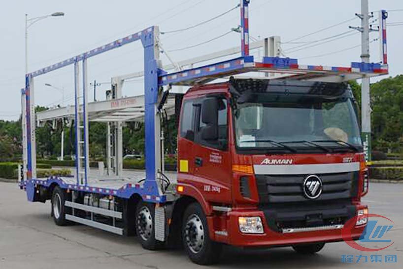 福田欧曼小三轴车辆运输车 尊龙凯时专汽