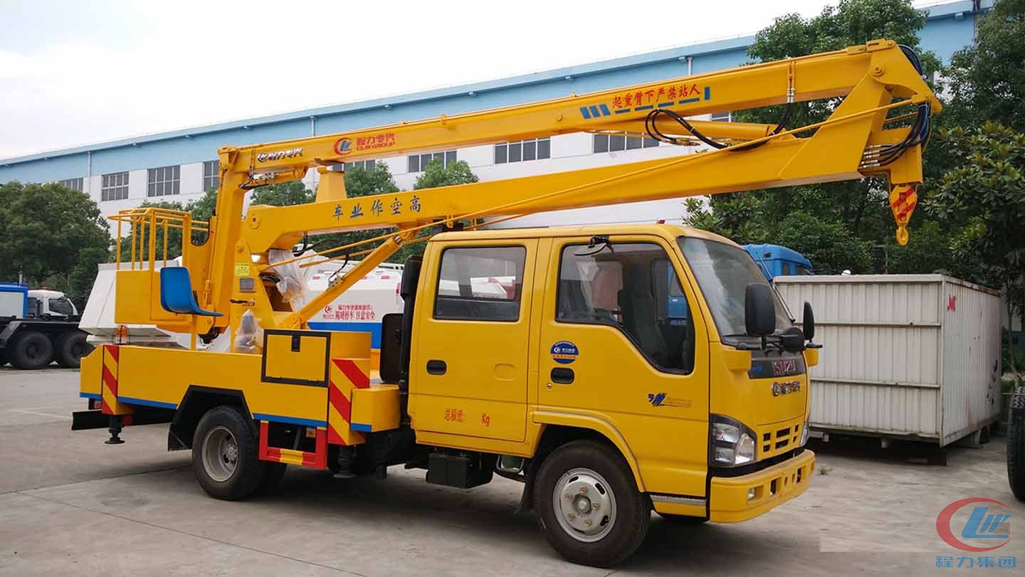 尊龙凯时集团五十铃14米高空作业车侧面图